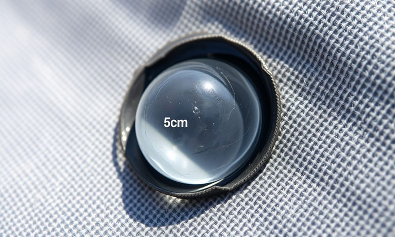 用手按壓檢查防水層是否「膨管」