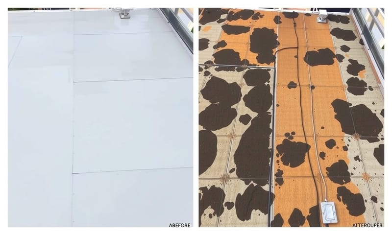 氣候對防水層影響的示意圖