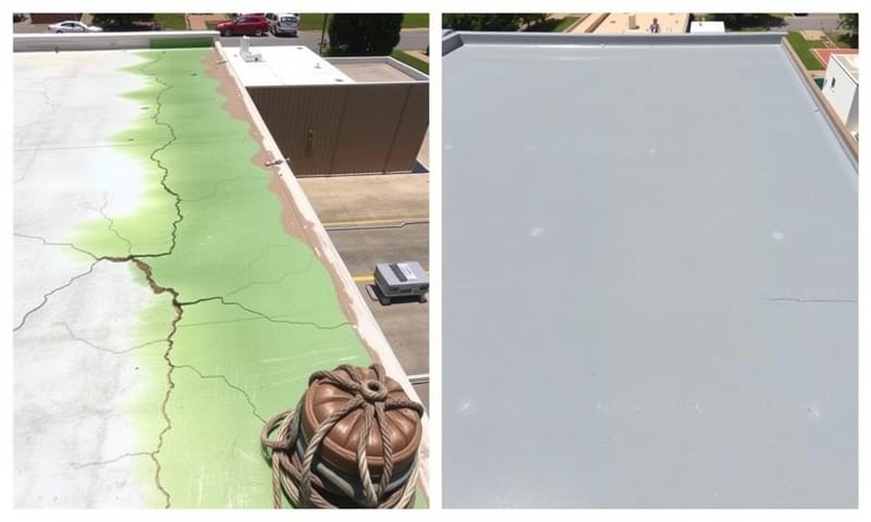 正確施工後，新舊表面的巨大差異