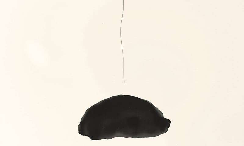 用抽象水墨畫來表達「心神安寧」的意境