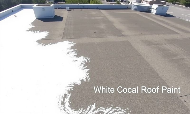 屋頂隔熱漆施工前後對比