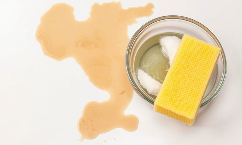 處理頑固污漬的特寫