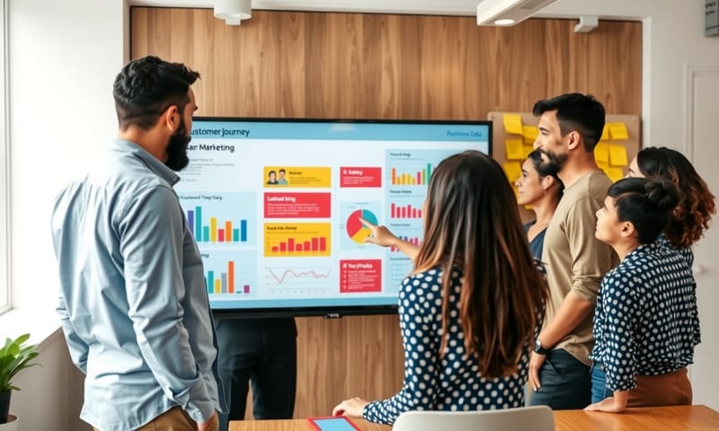 團隊透過數據分析，進行品牌策略的腦力激盪