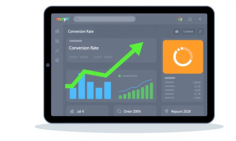 數據儀表板呈現轉換率提升