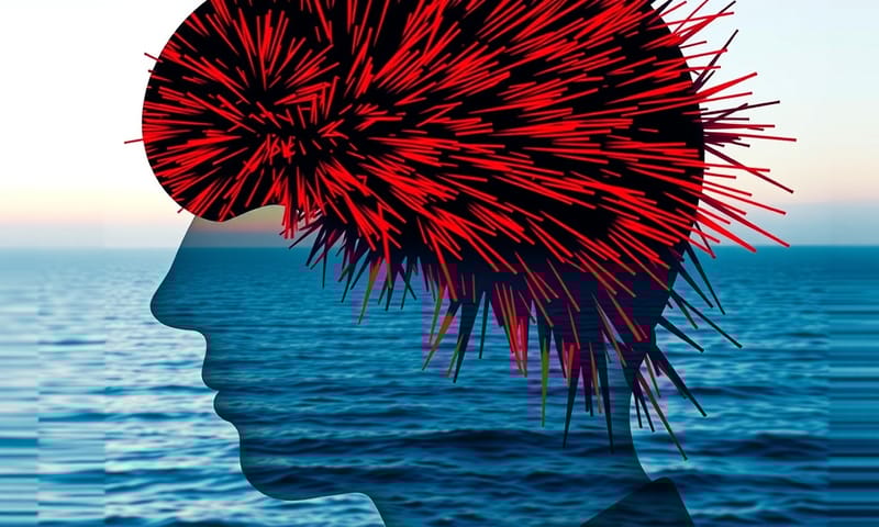 從混亂到寧靜的抽象概念視覺化