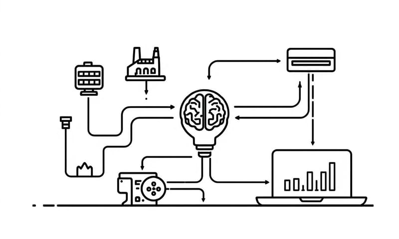 能源管理系統的數據流示意圖