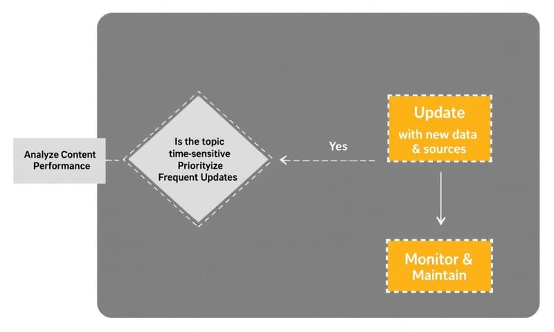 流程示意：判斷內容是否需要更新的決策過程