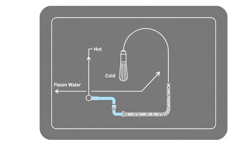 水龍頭內部水流路徑示意圖