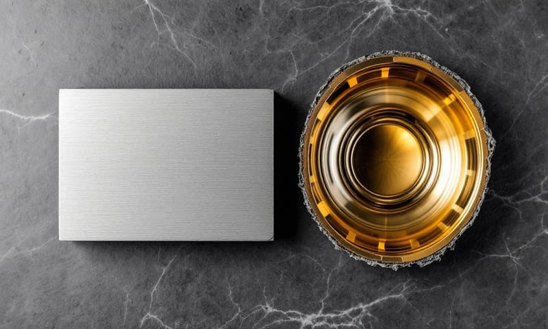 不同材質水龍頭的剖面對比