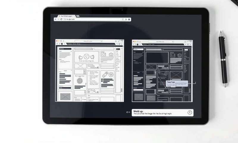 好的橫幅與壞的蓋版廣告，在手機上的使用者體驗對比。
