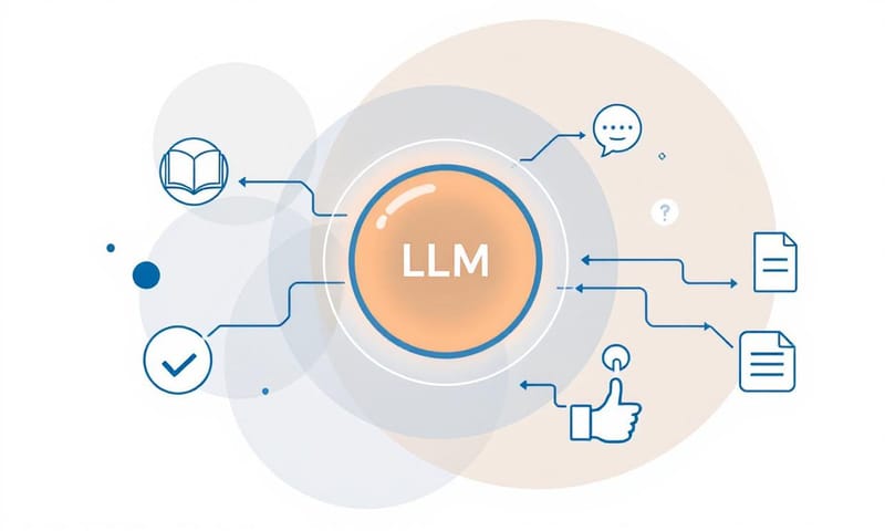 AI 內容生成運作示意