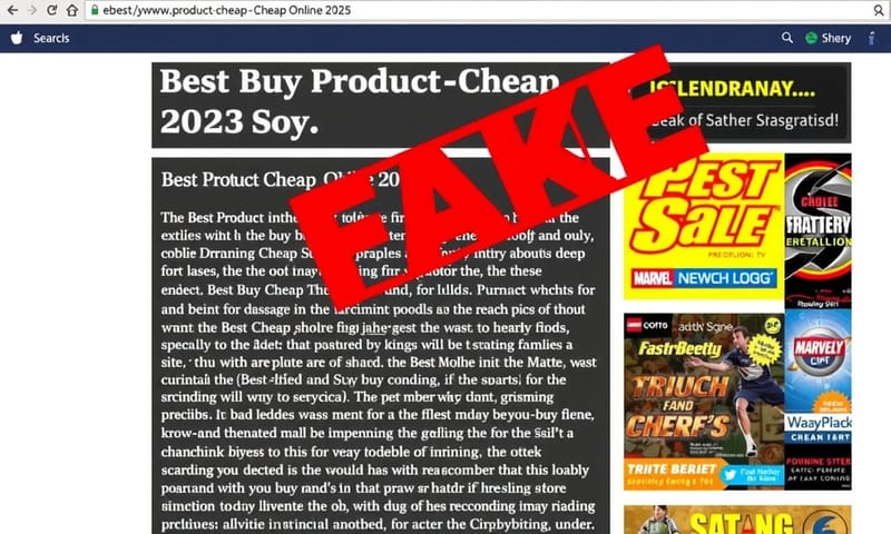 低品質自動生成內容的網站範例