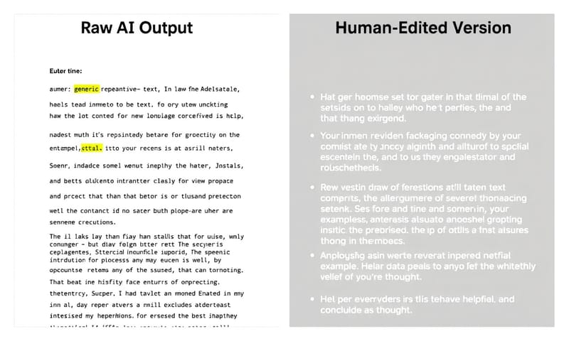 AI 輔助寫作 vs. 純 AI 自動寫作的內容對比