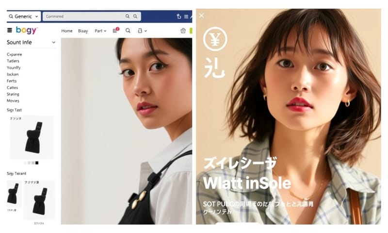 通用頁面 vs. 在地化頁面的視覺對比