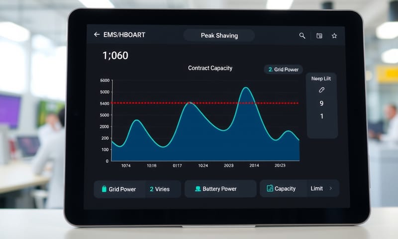 中控室的能源儀表板