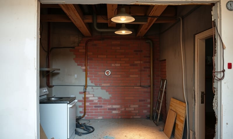 施工中：看見廚房的「骨架」，水電管線是翻新關鍵