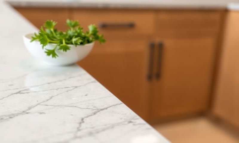 翻新後：明亮、動線流暢的現代一字型廚房