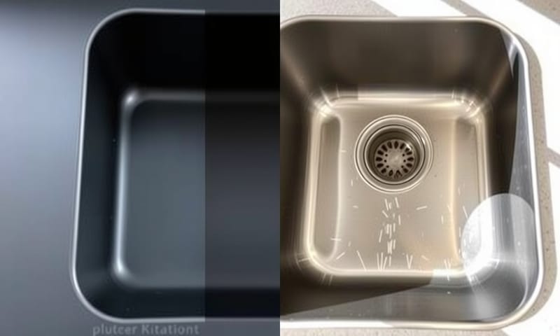 材質比較：花崗岩複合材質 vs. 用久了的不鏽鋼