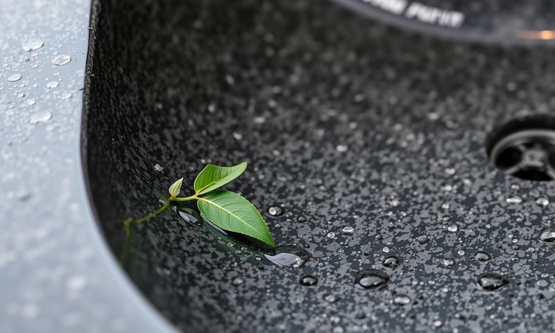花崗岩複合材質的表面紋理特寫