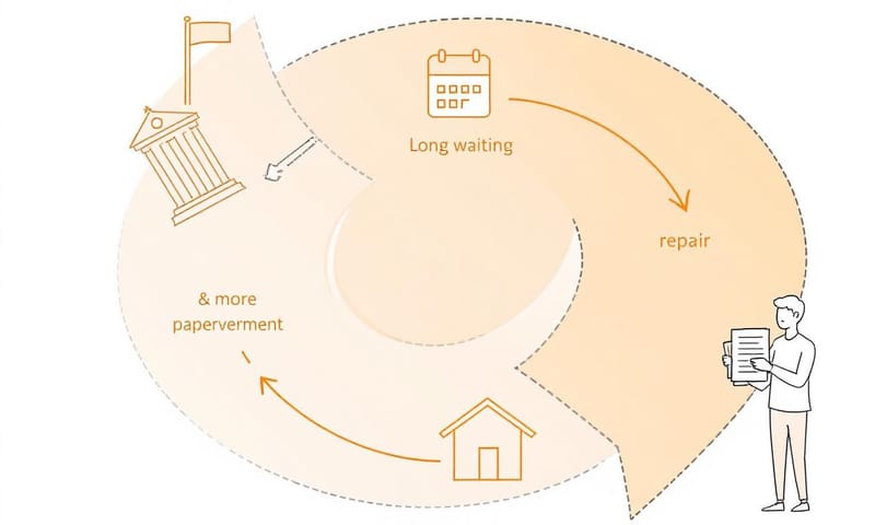 申請補助的流程，大概是這樣一個漫長的循環...