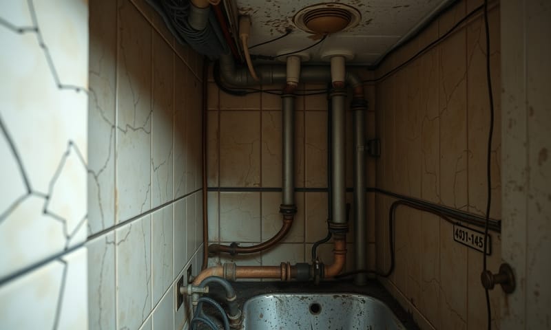 翻新前的老屋，通常就是這種感覺，特別是管線問題。