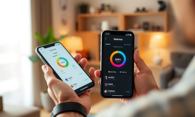 模擬使用智慧戒指追蹤生活數據的日常情境