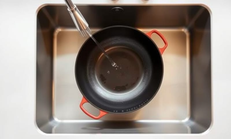 大單槽的快樂，就是能輕鬆放入整個炒鍋