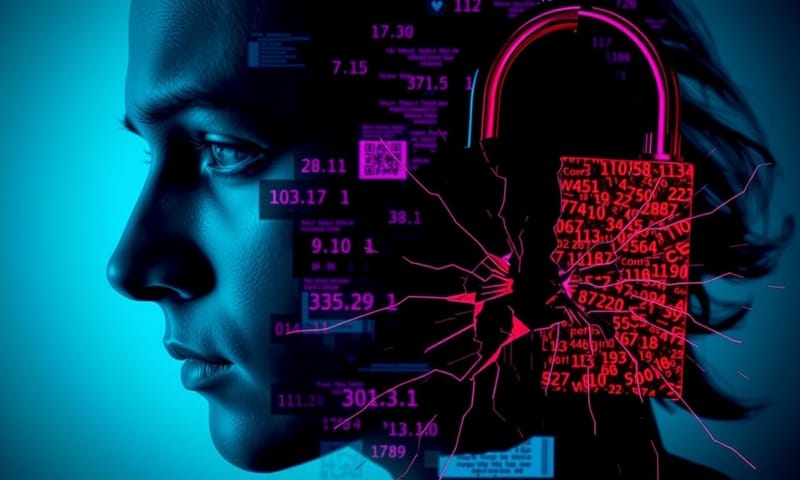 生物資料外洩的永久性風險概念圖