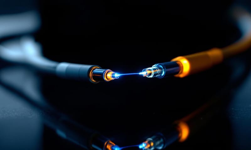 概念示意：光纖與矽光子晶片的奈米級對位