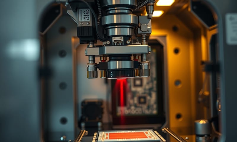 雷射接合機內部結構的擬真視角