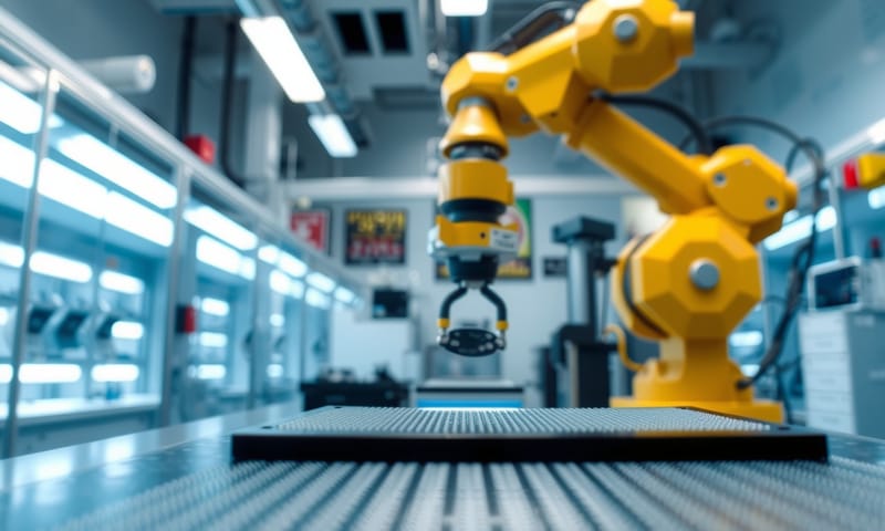 現代化的精密製造廠房環境