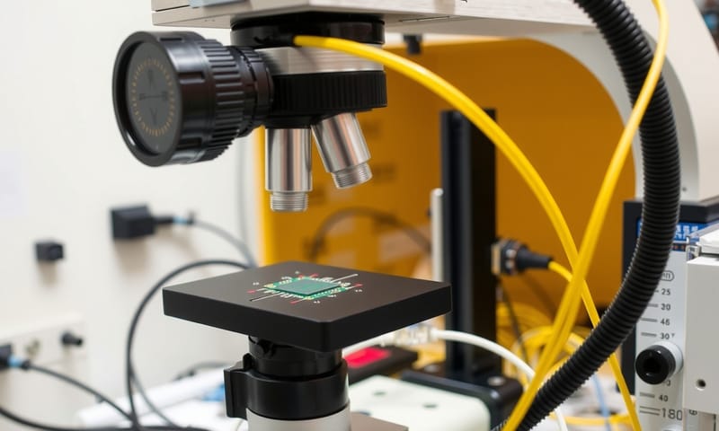 真實世界中的光纖對準工作站