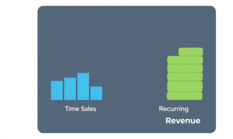 一次性收入與重複性收入的長期累積差異