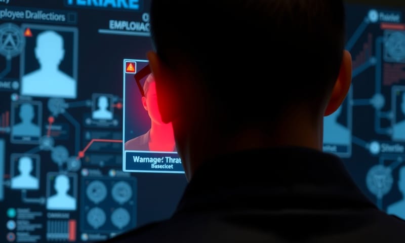 透過數據介面，從眾多員工中揪出異常行為的紅色警訊。