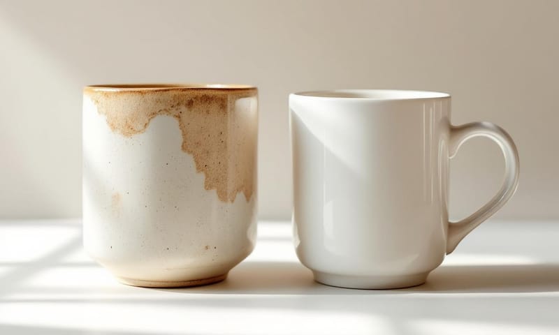 手工藝品與工業製品的對比，象徵著「人味」的價值