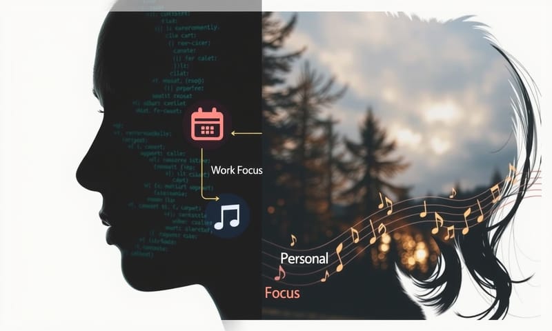 工作與生活，用專注模式自動切換，讓對的資訊在對的時間出現。