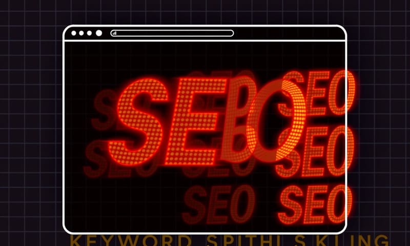 概念圖：早期 SEO 技巧「關鍵字堆砌」的野蠻暴力美學。