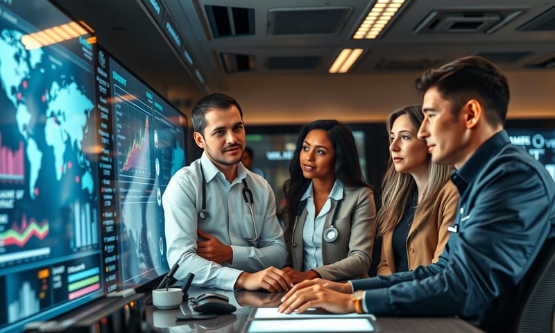 高資料流動性的應用場景：團隊在指揮中心依賴即時數據做決策