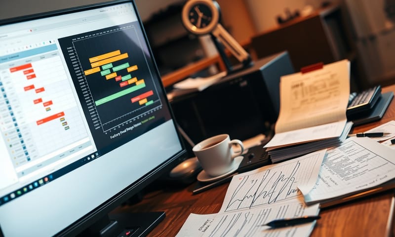 現實中，生管人員的辦公桌可能長這樣