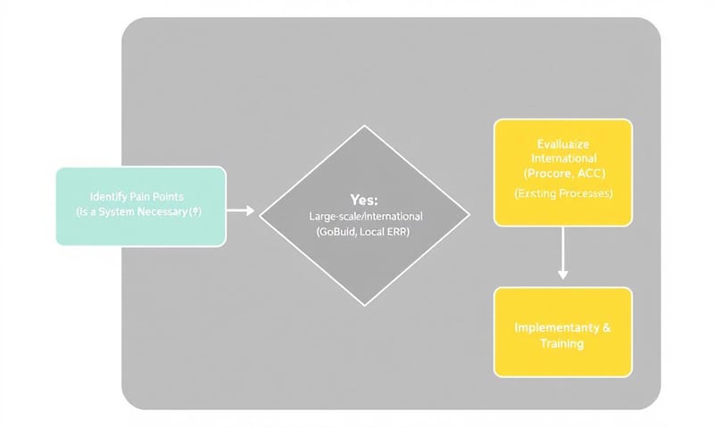 導入系統前的決策流程示意圖