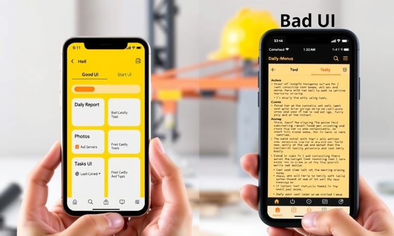 理想的行動端介面 vs. 複雜難用的介面