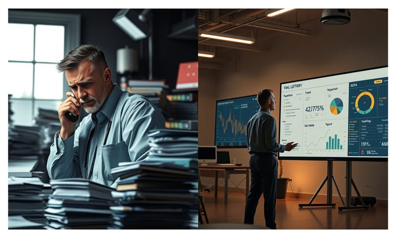 導入AI前後的工作情境對比