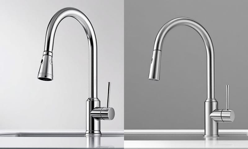 兩種不鏽鋼水龍頭的工藝與質感差異對比