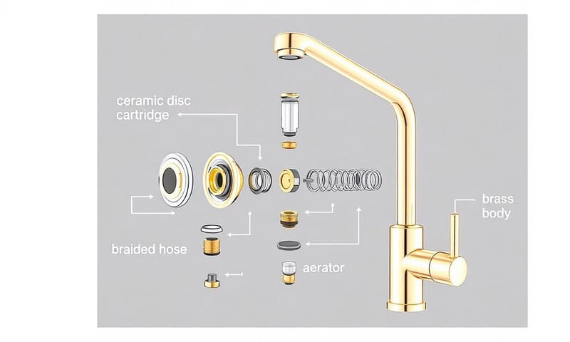 龍頭內部結構示意圖