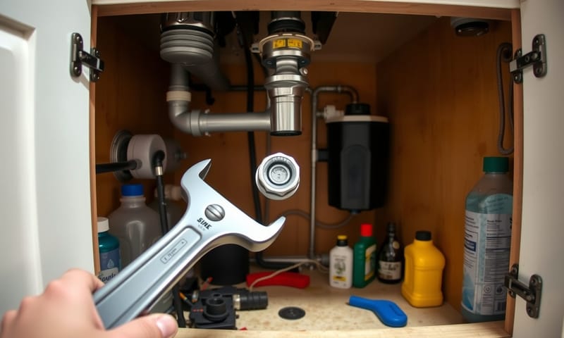 狹窄的櫥櫃空間，這種時候盆地扳手就超好用