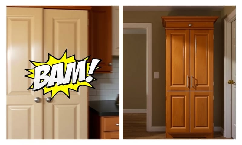 左邊是每天上演的惡夢，右邊是安靜的日常。一個小五金，真的讓生活品質差很多。